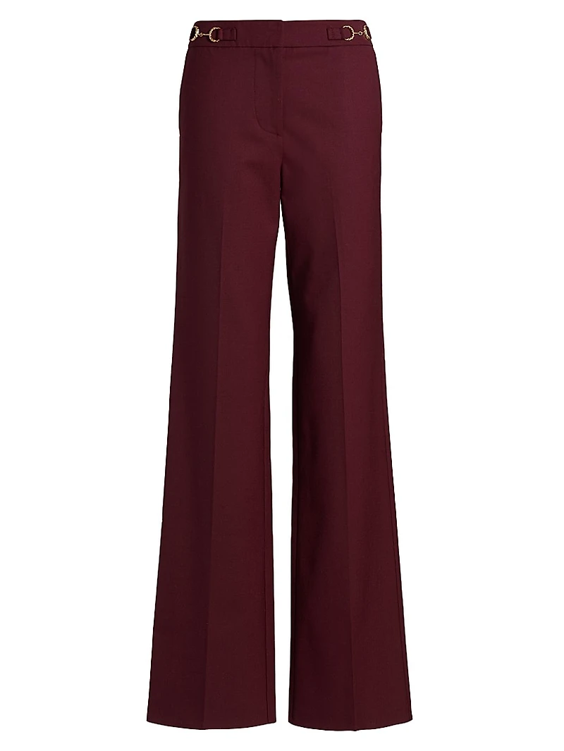 Quartier Wool-Blend Mid-Rise Pants