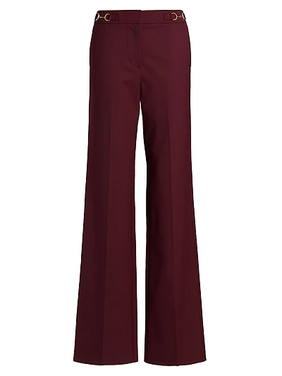 Quartier Wool-Blend Mid-Rise Pants