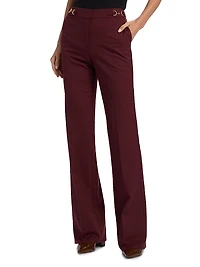 Quartier Wool-Blend Mid-Rise Pants
