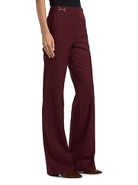 Quartier Wool-Blend Mid-Rise Pants