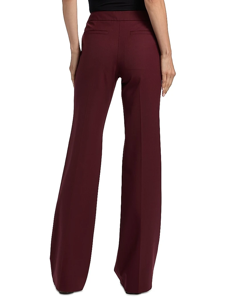 Quartier Wool-Blend Mid-Rise Pants