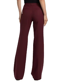 Quartier Wool-Blend Mid-Rise Pants
