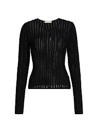 Ardith Stretch-Knit Long-Sleeve Top