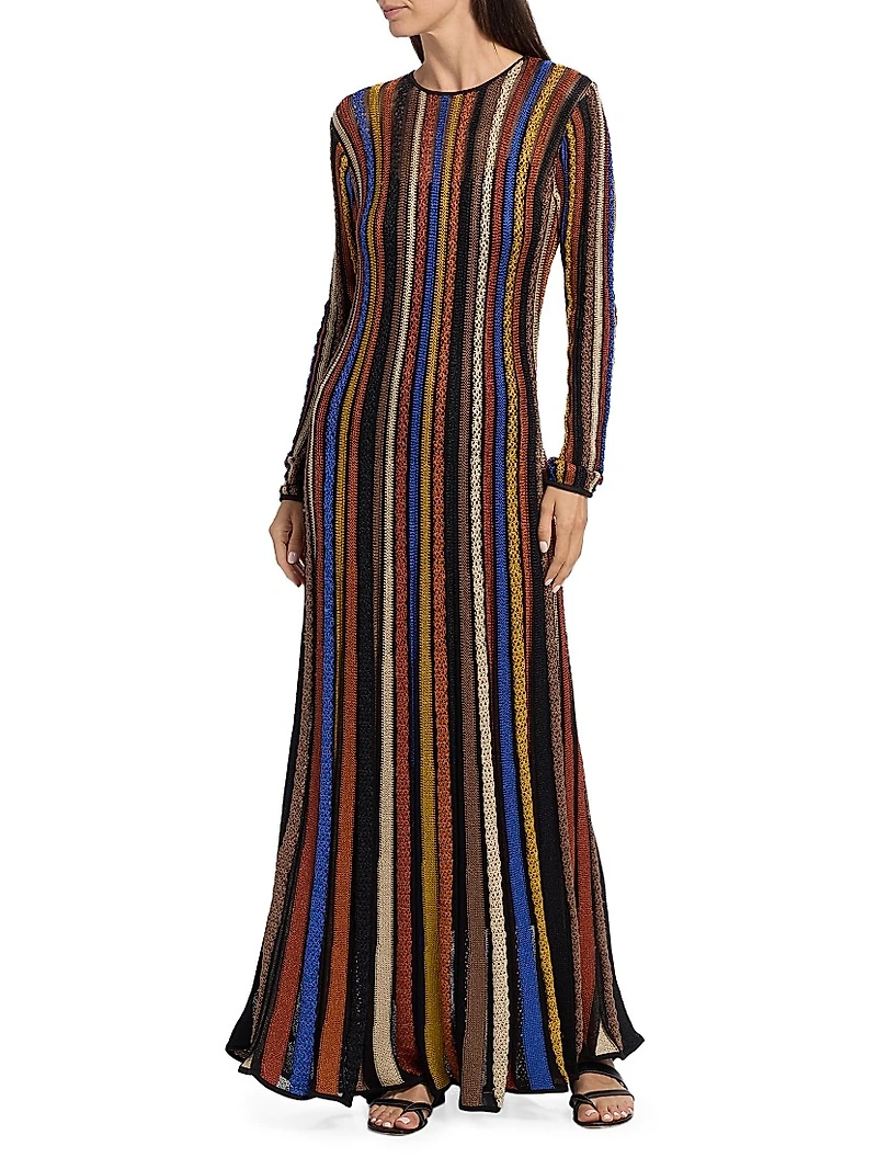 Albie Striped Maxi Dress