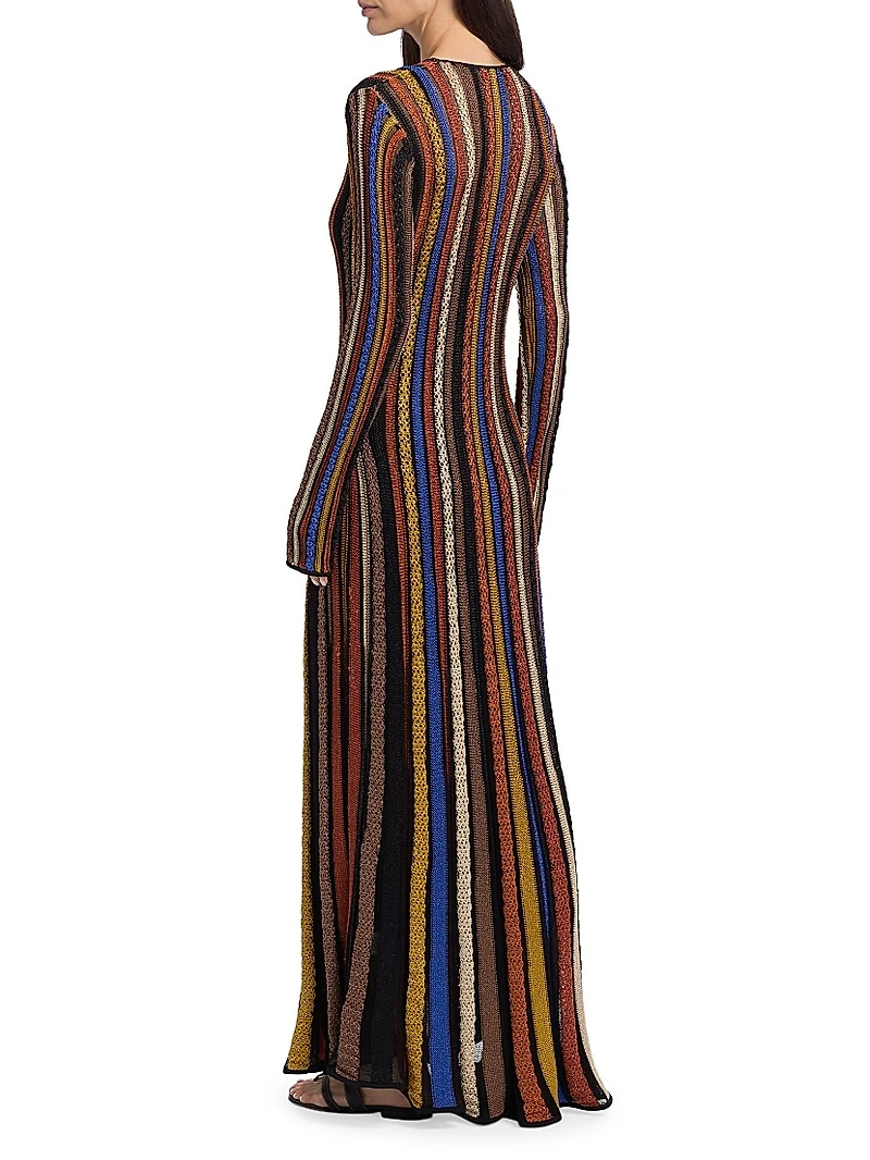 Albie Striped Maxi Dress