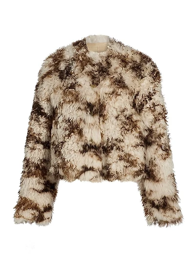 Irina Reversible Short Shearling Coat