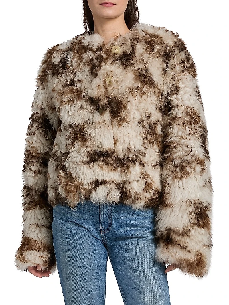 Irina Reversible Short Shearling Coat