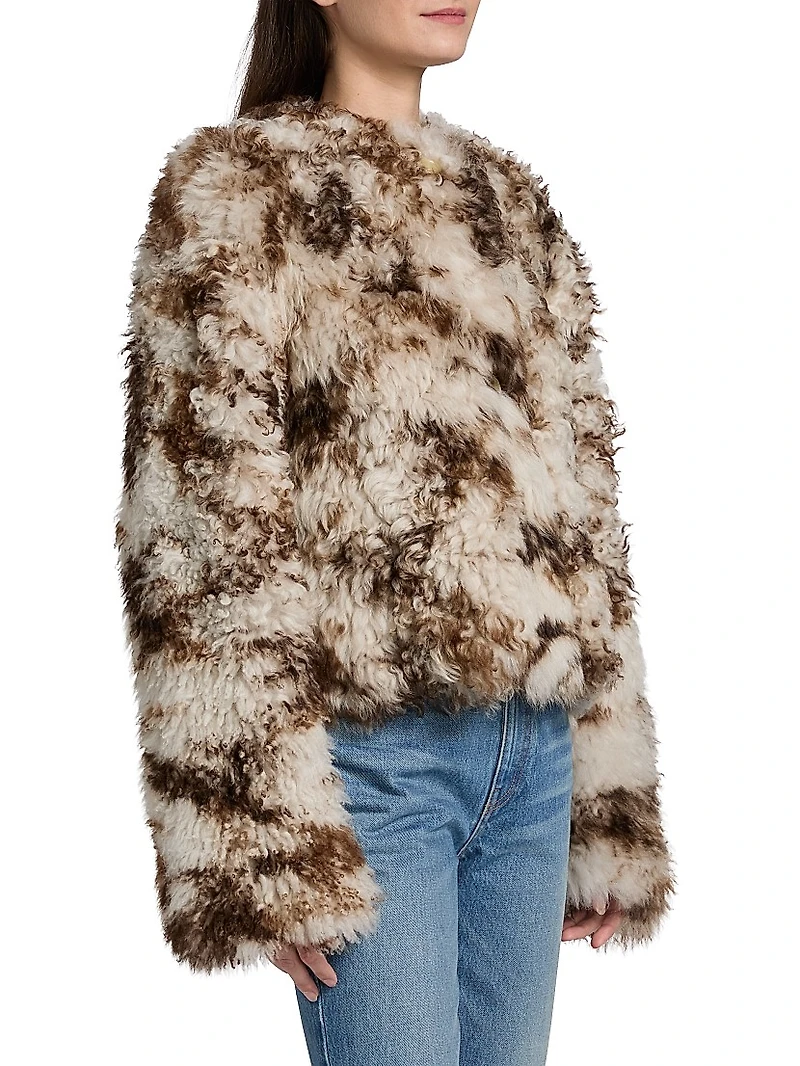Irina Reversible Short Shearling Coat