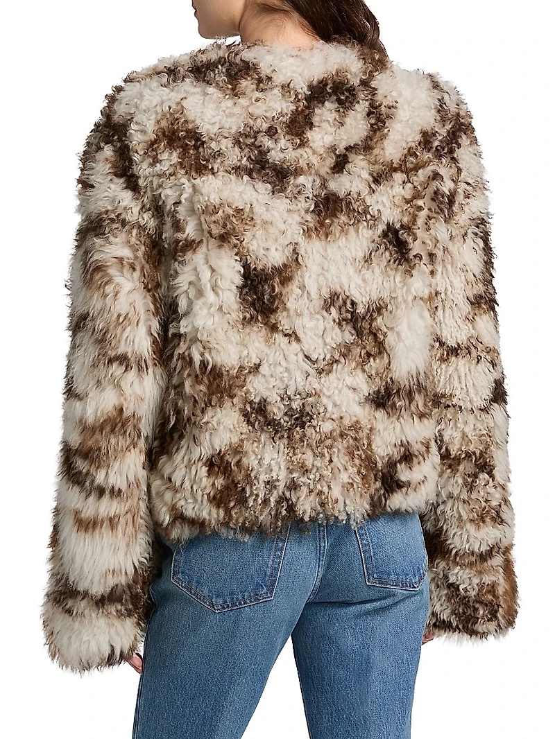 Irina Reversible Short Shearling Coat