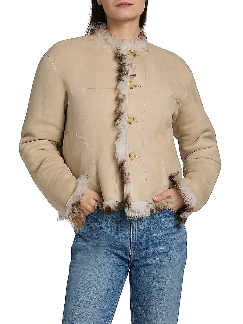 Irina Reversible Short Shearling Coat