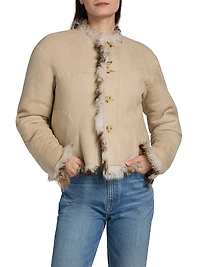 Irina Reversible Short Shearling Coat