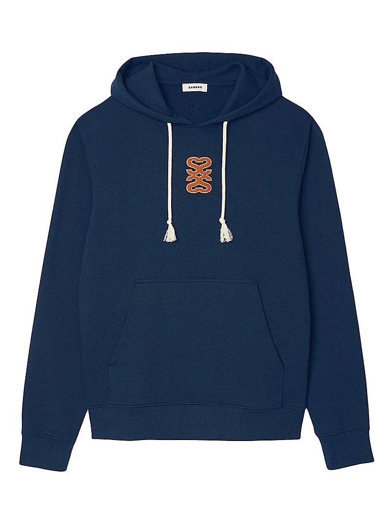 Leather Patch Sweatshirt