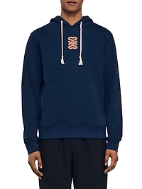 Leather Patch Sweatshirt