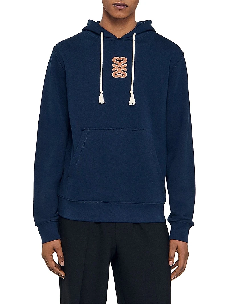 Leather Patch Sweatshirt