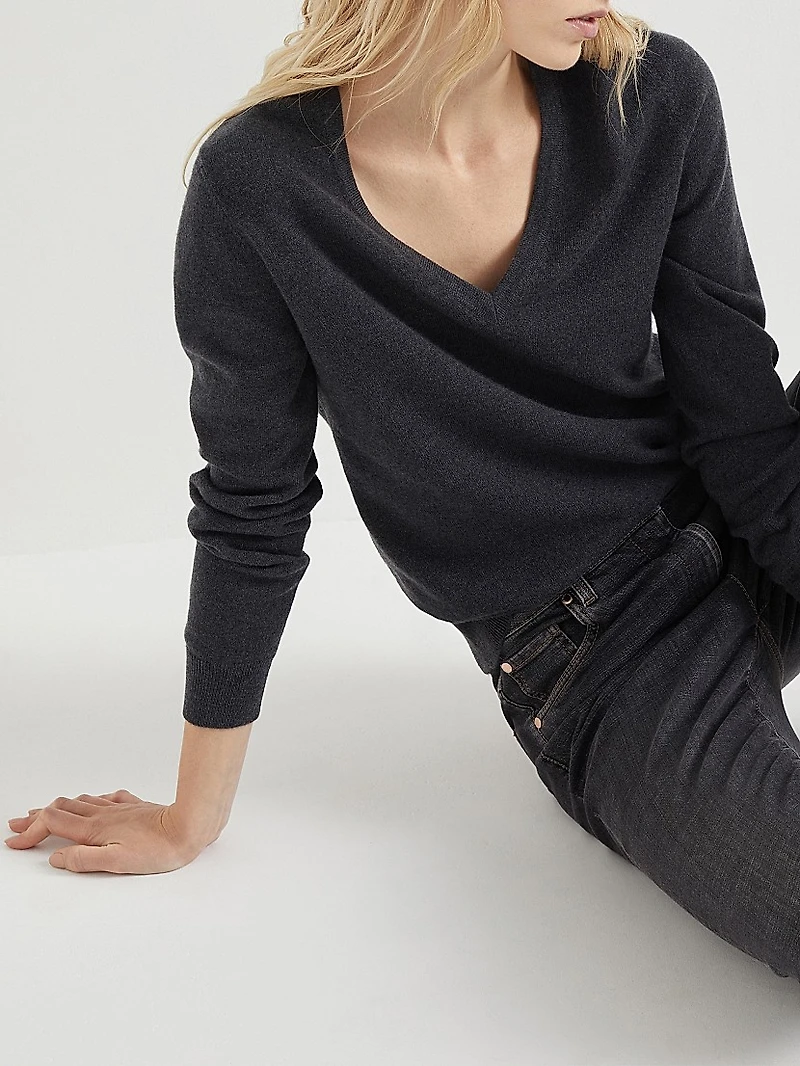 Cashmere Sweater with Monili