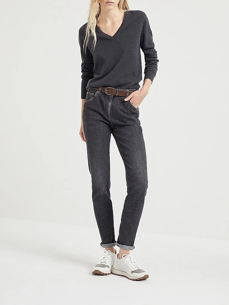 Cashmere Sweater with Monili