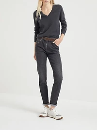 Cashmere Sweater with Monili