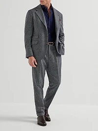 Cotton Piqué Basic Fit Shirt with Spread Collar