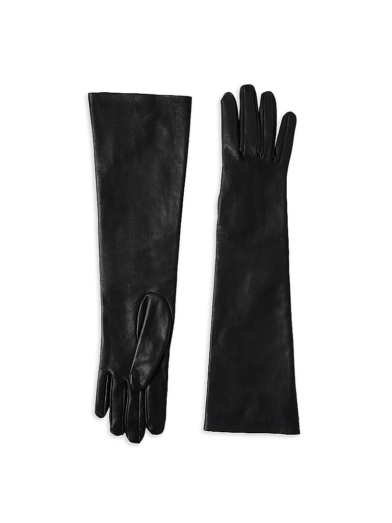 Soft Nappa Leather Long Gloves