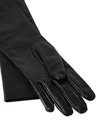 Soft Nappa Leather Long Gloves