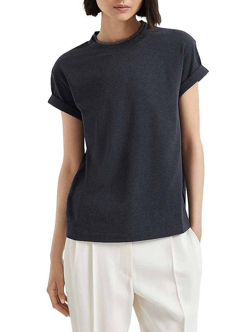 Stretch Cotton Jersey T-Shirt