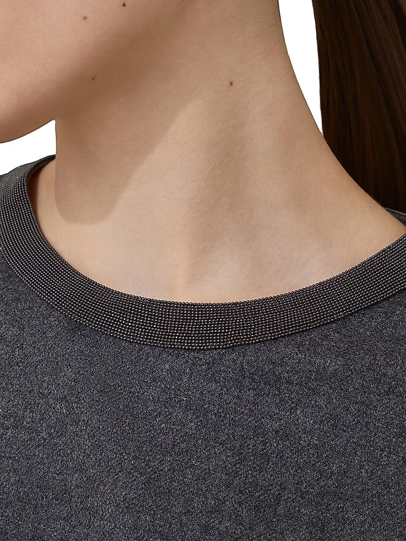 Virgin Wool and Cashmere Twill Flannel Dress