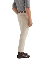 Garment Dyed Italian Fit Trousers Cotton Gabardine