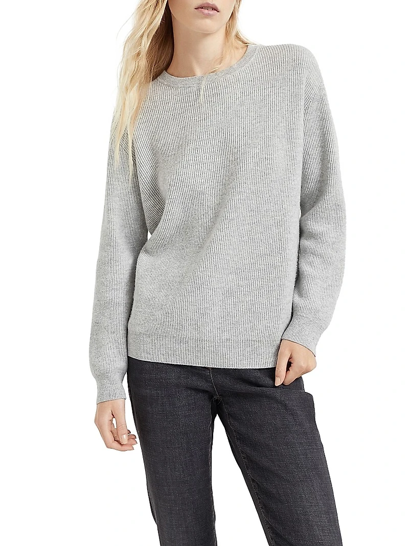 Cashmere English Rib Sweater