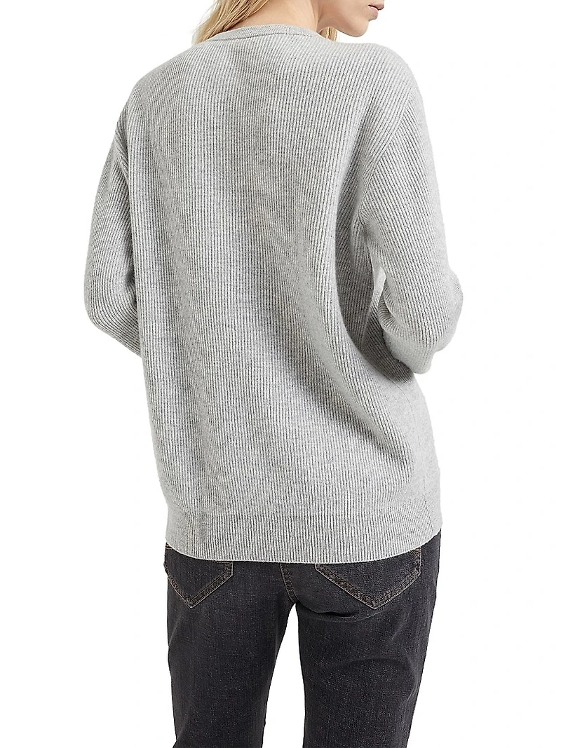 Cashmere English Rib Sweater