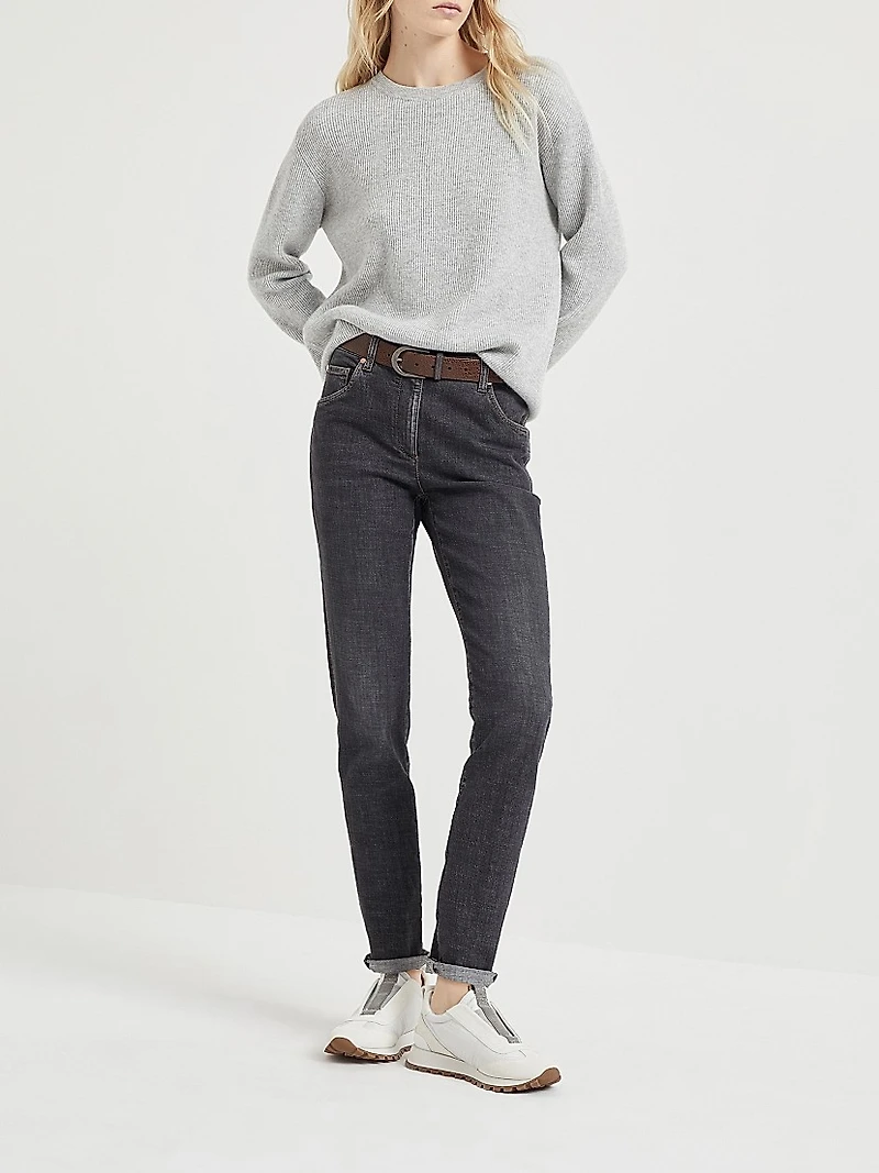 Cashmere English Rib Sweater
