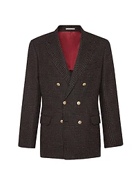 Prince of Wales one and a Half Breasted Deconstructed Blazer