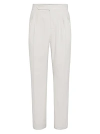 Sea Island Cotton Narrow Wale Corduroy Tuxedo Trousers