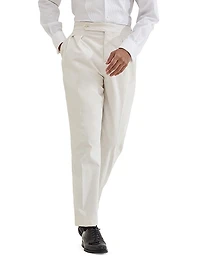 Sea Island Cotton Narrow Wale Corduroy Tuxedo Trousers