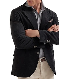 Cotton Jersey Long Sleeve Polo Shirt