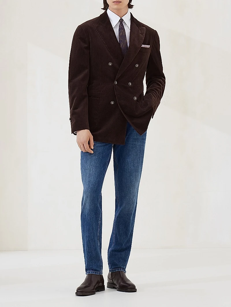 Twill Basic Fit Shirt with Button Down Collar