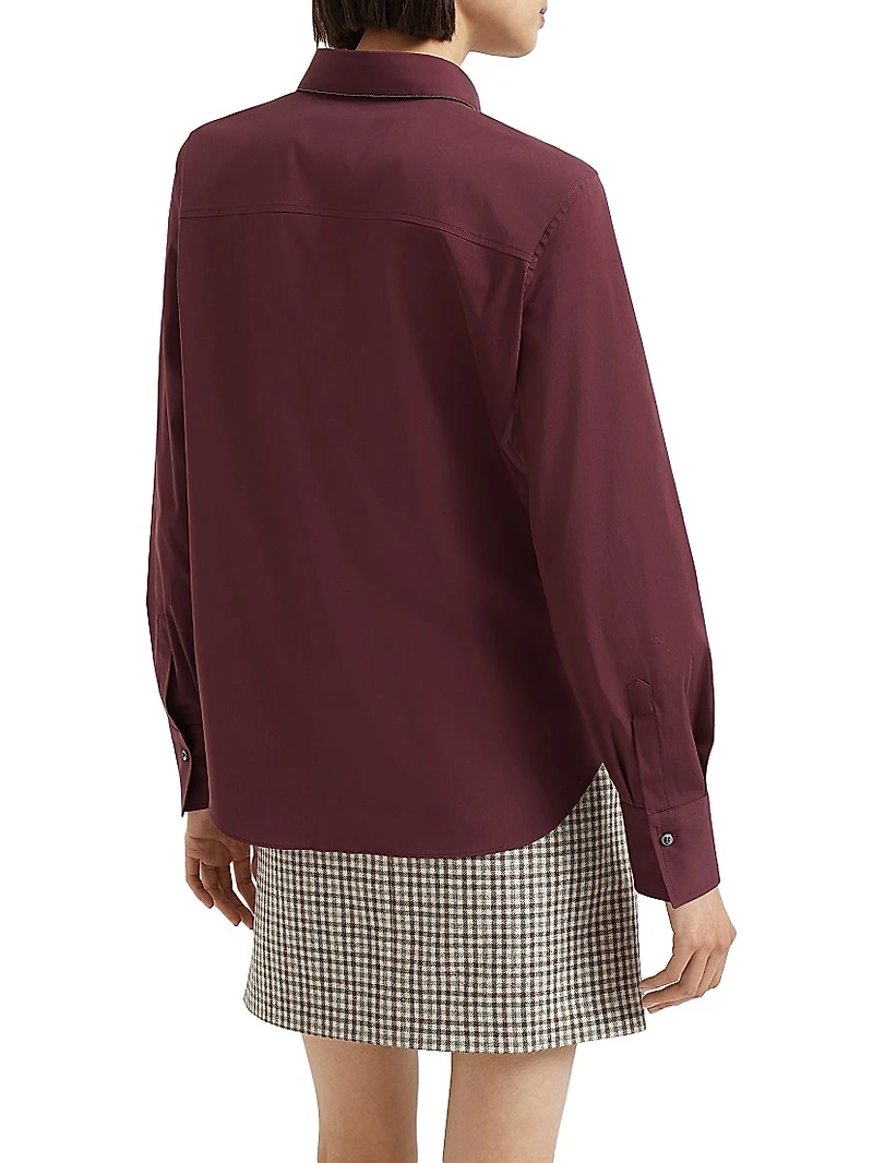 Stretch Cotton Poplin Shirt