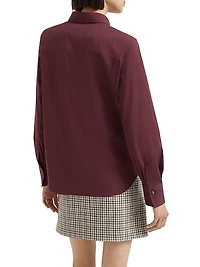 Stretch Cotton Poplin Shirt