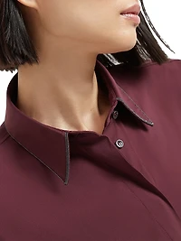 Stretch Cotton Poplin Shirt