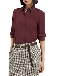 Stretch Cotton Poplin Shirt