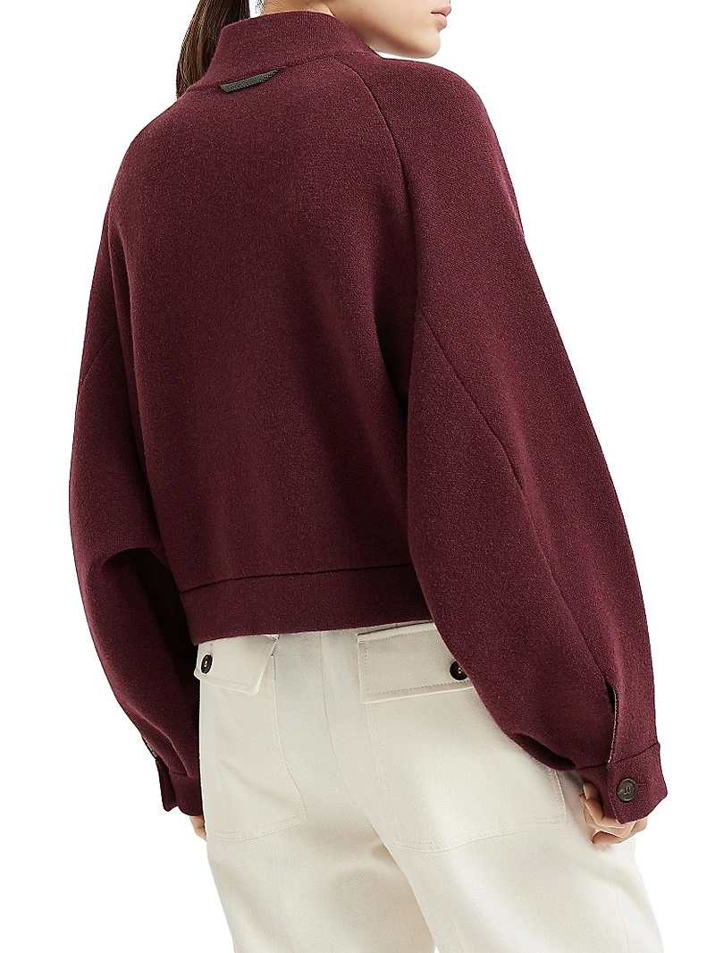 Cashmere Double Knit Outerwear Jacket