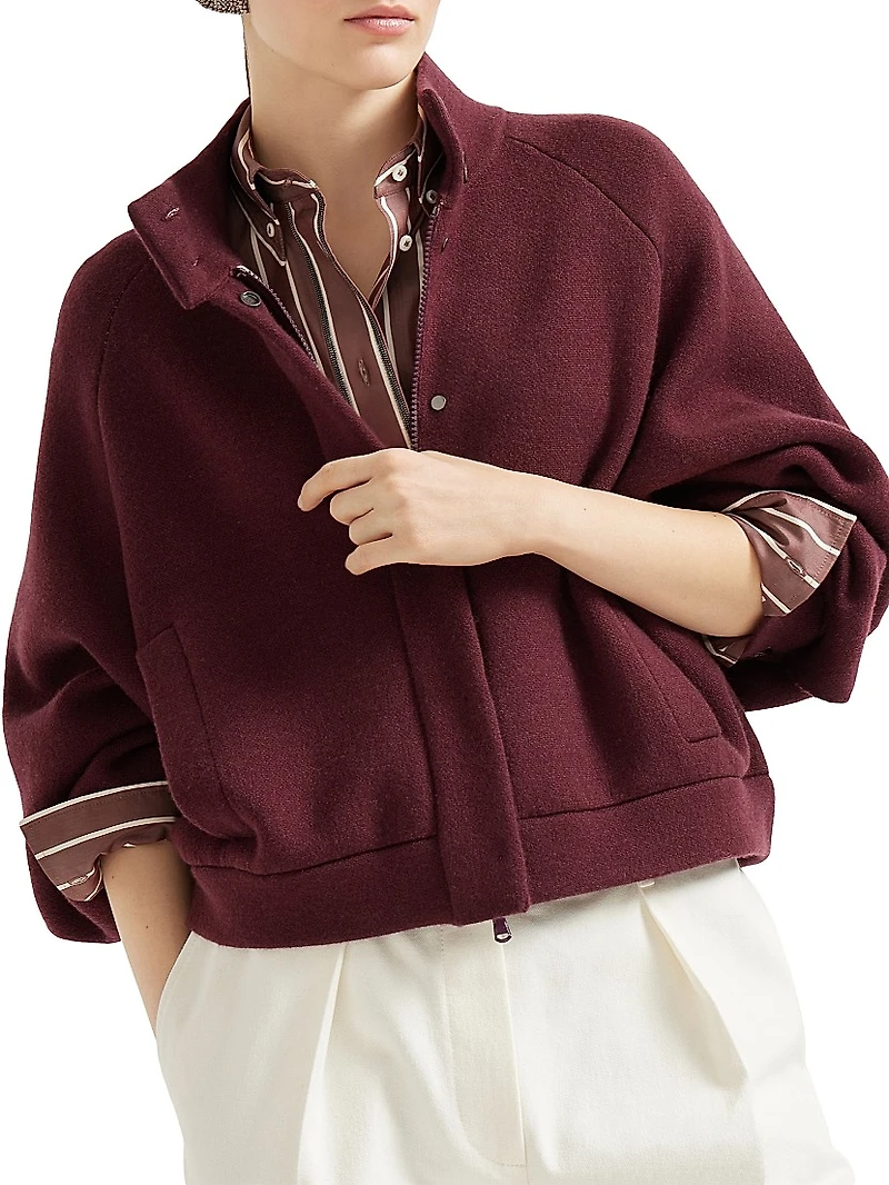 Cashmere Double Knit Outerwear Jacket