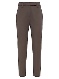 Stretch Cotton Cover Slim Fit Trousers