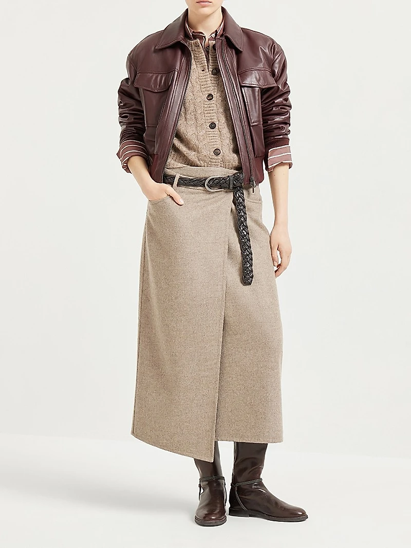 Soft Nappa Leather Bomber Jacket