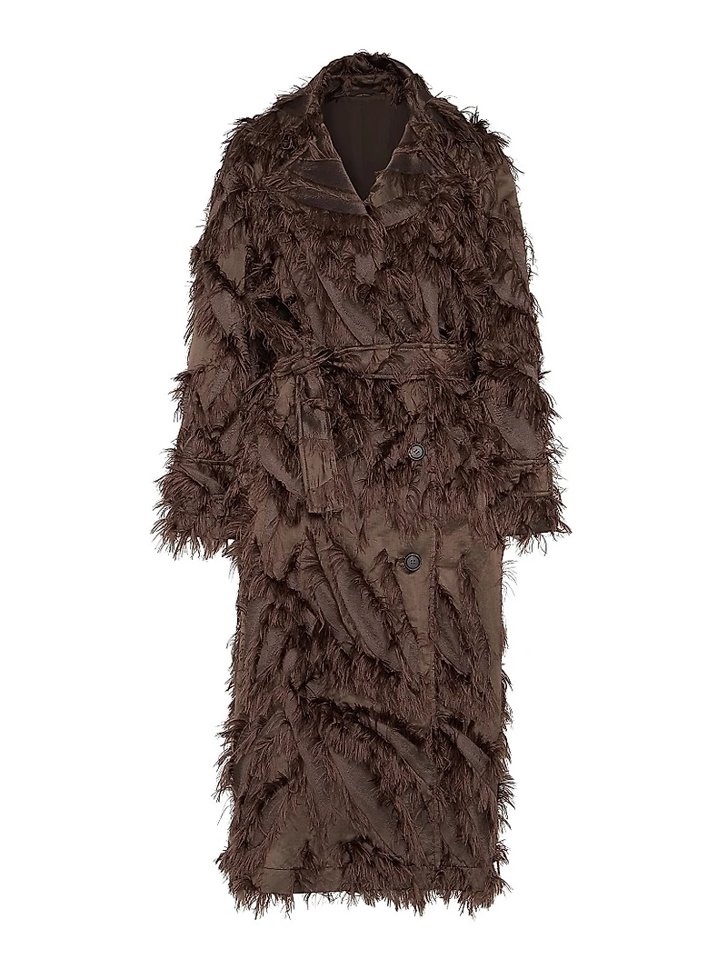 Dracaena Fil Coupé Belted Coat