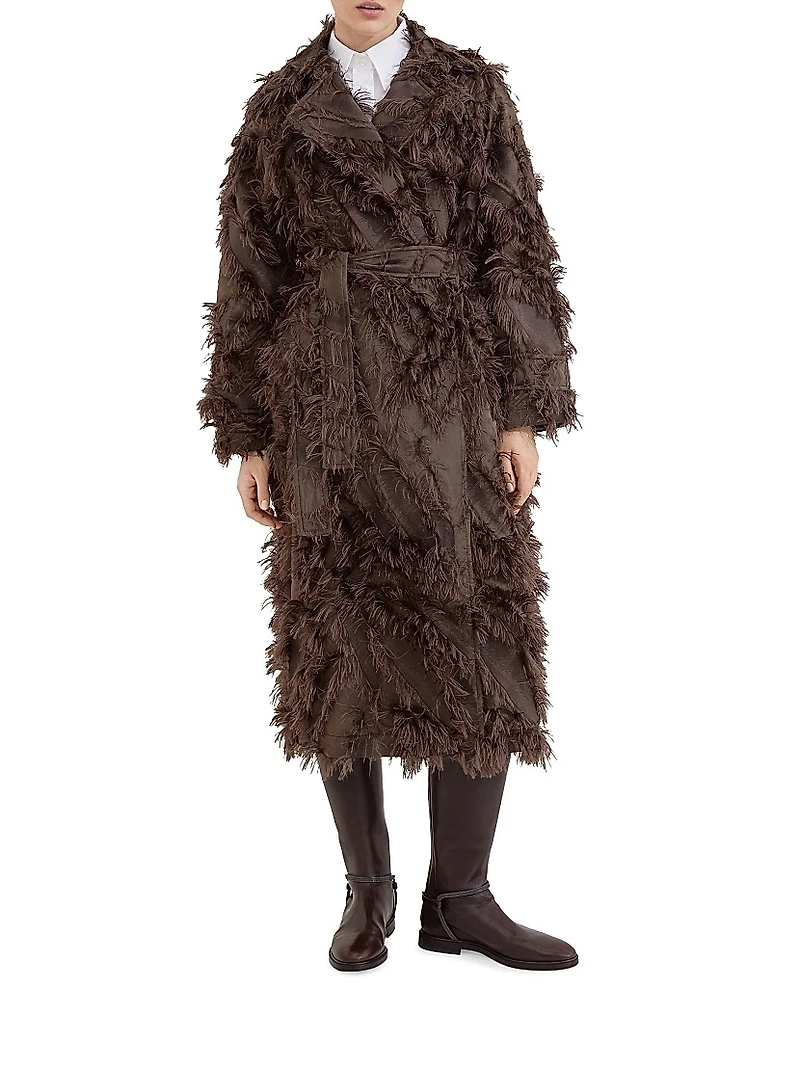 Dracaena Fil Coupé Belted Coat