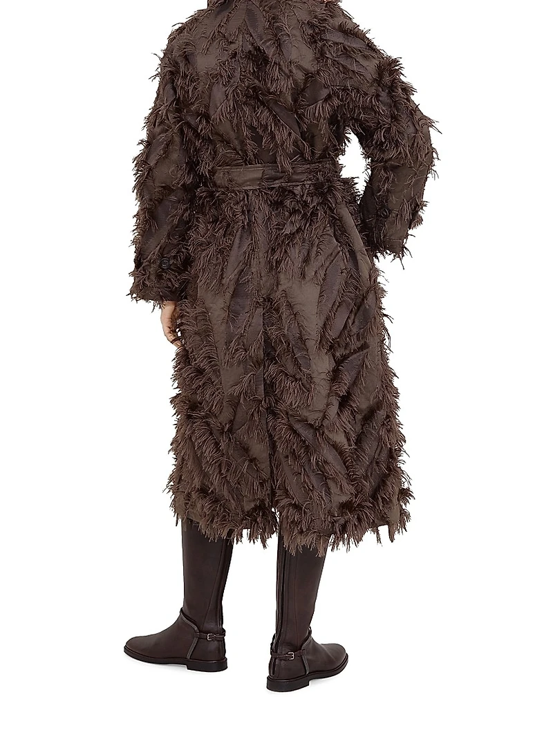 Dracaena Fil Coupé Belted Coat