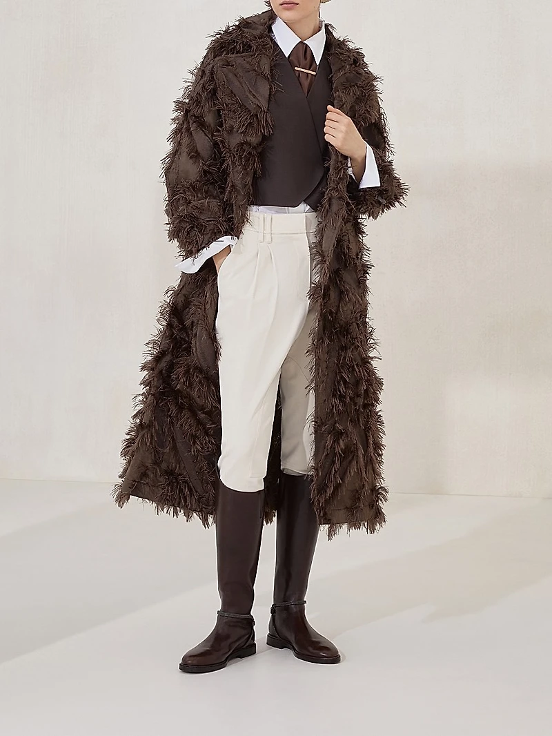 Dracaena Fil Coupé Belted Coat