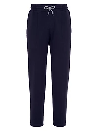 Techno Cotton French Terry Trousers with Crête Detail