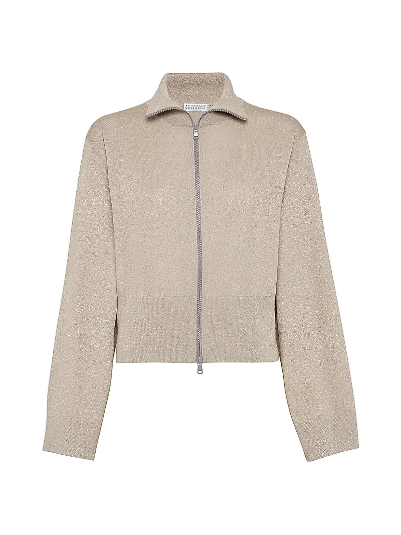 Sparkling Cashmere and Silk Lightweight Cardigan