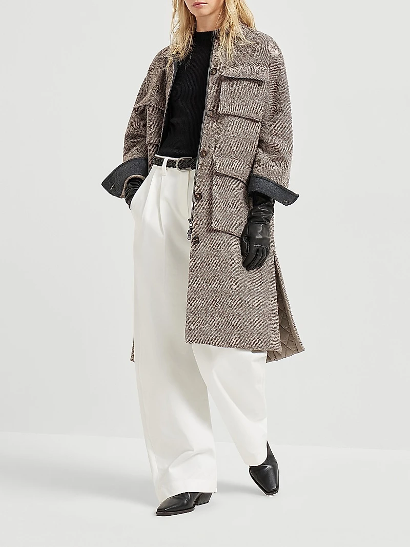 Sparkling Cashmere and Silk Rib Knit Lightweight Sweater